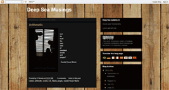 Desktop Screenshot of deepseamusings.blogspot.com