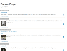 Tablet Screenshot of peewee-peeper.blogspot.com