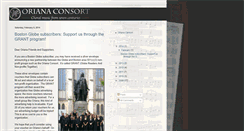 Desktop Screenshot of orianaconsort.blogspot.com