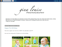 Tablet Screenshot of ginalouisephotography.blogspot.com
