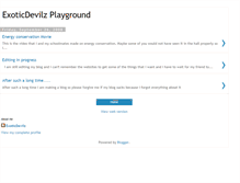 Tablet Screenshot of exoticdevilzplayground.blogspot.com