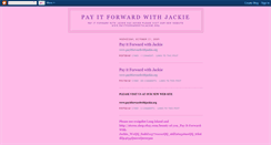 Desktop Screenshot of payitforwardwithjackie.blogspot.com