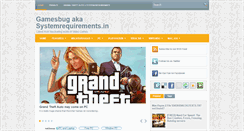 Desktop Screenshot of gamesbug.blogspot.com