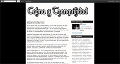 Desktop Screenshot of calmaytranquilidad.blogspot.com