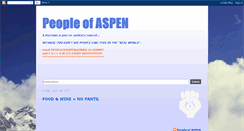 Desktop Screenshot of peopleofaspen.blogspot.com