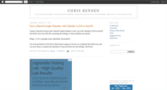 Desktop Screenshot of chrisbensen.blogspot.com