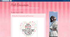 Desktop Screenshot of pinkcinnamom.blogspot.com