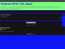 Tablet Screenshot of fistelcisl.blogspot.com