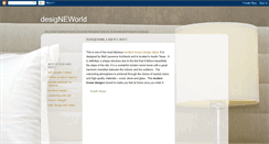 Desktop Screenshot of designeworld.blogspot.com