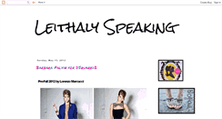 Desktop Screenshot of leithalyspeaking.blogspot.com