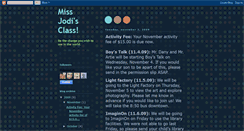 Desktop Screenshot of missjodisclass.blogspot.com