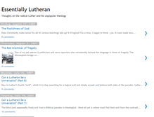 Tablet Screenshot of essentiallylutheran.blogspot.com