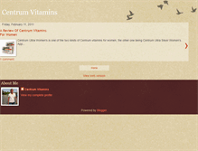 Tablet Screenshot of centrumvitamins.blogspot.com