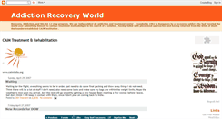 Desktop Screenshot of addictionrecoveryworld.blogspot.com