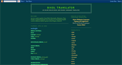 Desktop Screenshot of bikoltranslator.blogspot.com