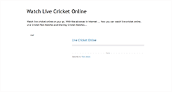 Desktop Screenshot of livecricket-score.blogspot.com