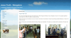 Desktop Screenshot of jesusyouthmangalore.blogspot.com