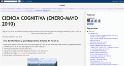 Desktop Screenshot of cienciacognitiva201011.blogspot.com