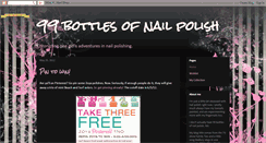 Desktop Screenshot of 99bottlesofnailpolish.blogspot.com