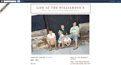 Desktop Screenshot of lifeatthewilliamsons.blogspot.com