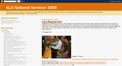 Desktop Screenshot of klaseminar2008.blogspot.com