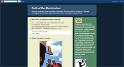 Desktop Screenshot of faithoftheabomination.blogspot.com