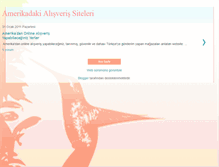 Tablet Screenshot of amerikadaki-alisveris-siteleri.blogspot.com