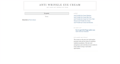 Desktop Screenshot of antiwrinkleeyecream.blogspot.com