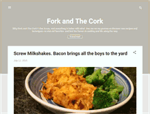 Tablet Screenshot of forkandthecork.blogspot.com