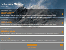 Tablet Screenshot of gethsemaneministries.blogspot.com