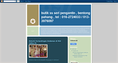 Desktop Screenshot of butikssseripengantin.blogspot.com