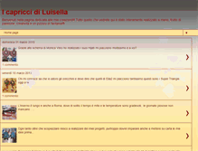 Tablet Screenshot of icapriccidiluisella-luisella.blogspot.com