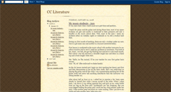 Desktop Screenshot of ccliterature.blogspot.com