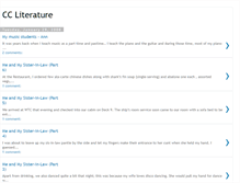 Tablet Screenshot of ccliterature.blogspot.com