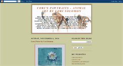 Desktop Screenshot of corispawtraits.blogspot.com