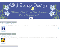 Tablet Screenshot of ajscrapdesigns.blogspot.com