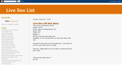 Desktop Screenshot of live-sex-list.blogspot.com