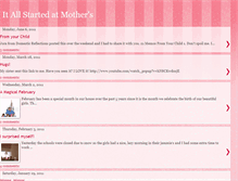 Tablet Screenshot of itallstartedatmothers.blogspot.com