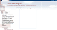 Desktop Screenshot of marmaduke-analyzed.blogspot.com