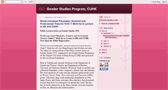 Desktop Screenshot of gendercuhk.blogspot.com