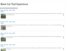 Tablet Screenshot of blackcattrailexperience.blogspot.com