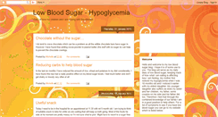 Desktop Screenshot of lowbloodsugar-hypoglycemia.blogspot.com