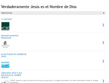 Tablet Screenshot of losdelnombredejesus.blogspot.com