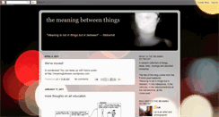 Desktop Screenshot of meaningbetween.blogspot.com