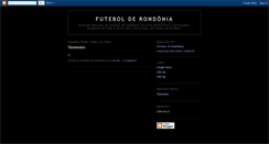 Desktop Screenshot of futebolderondonia.blogspot.com