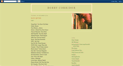 Desktop Screenshot of bobbycorridor.blogspot.com