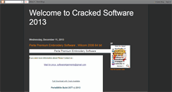Desktop Screenshot of crackedsoftware2011.blogspot.com