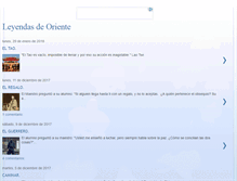 Tablet Screenshot of leyendas-de-oriente.blogspot.com