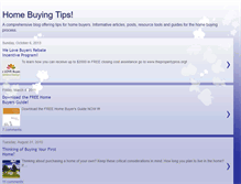 Tablet Screenshot of homebuyingtipster.blogspot.com