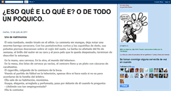 Desktop Screenshot of esoqueeloqueeodetodounpoquico.blogspot.com